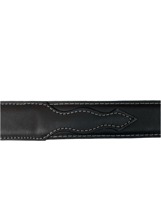 Dark Brown Plain 1 3/4" Western Leather Belt