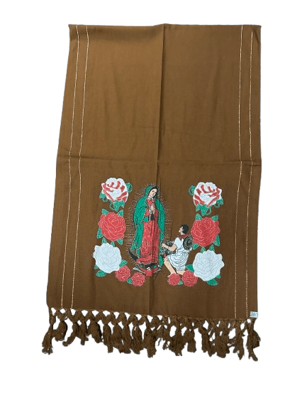 Rebozo Natural de Virgen de Guadalupe