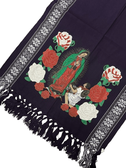 Rebozo Natural de Virgen de Guadalupe