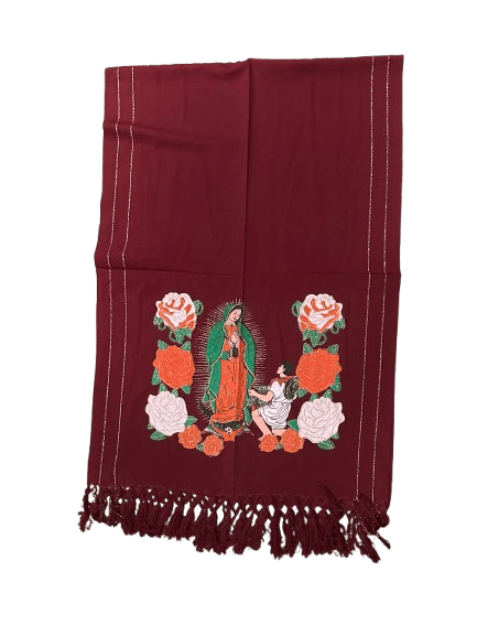 Rebozo Natural de Virgen de Guadalupe