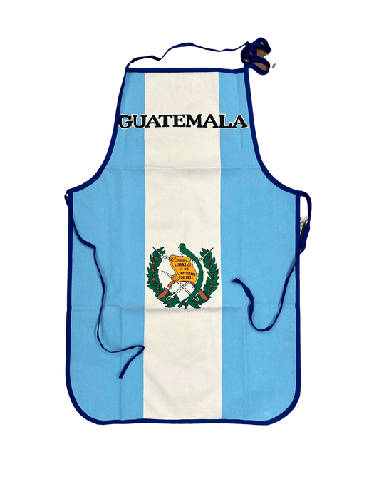 Juego de cocina y barbacoa con bandera de Guatemala, 3 piezas, con delantal, manopla para horno y agarradera