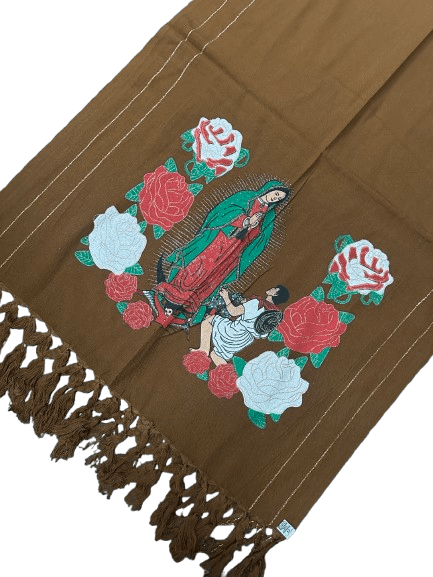 Rebozo Natural de Virgen de Guadalupe