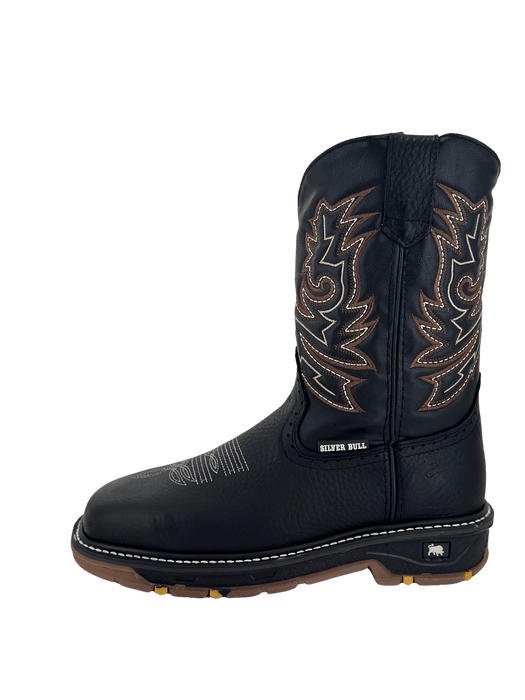 Cowboy work boots black on sale