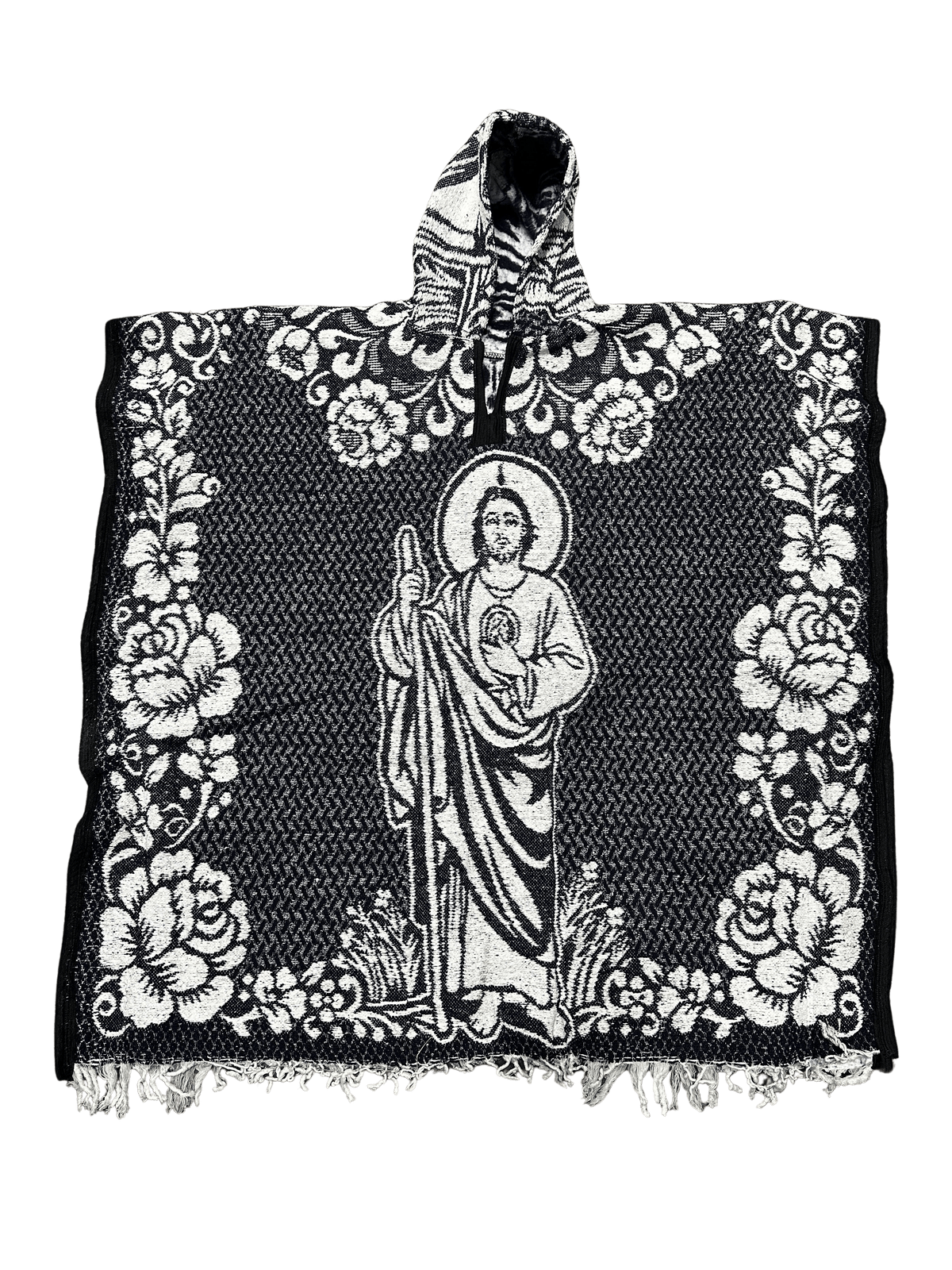 San Judas Mexican store Leather Gaban Poncho