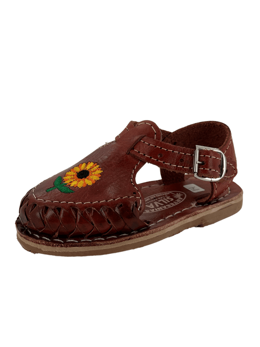 Girls’ Caoba Sunflower Pulsera Huarache