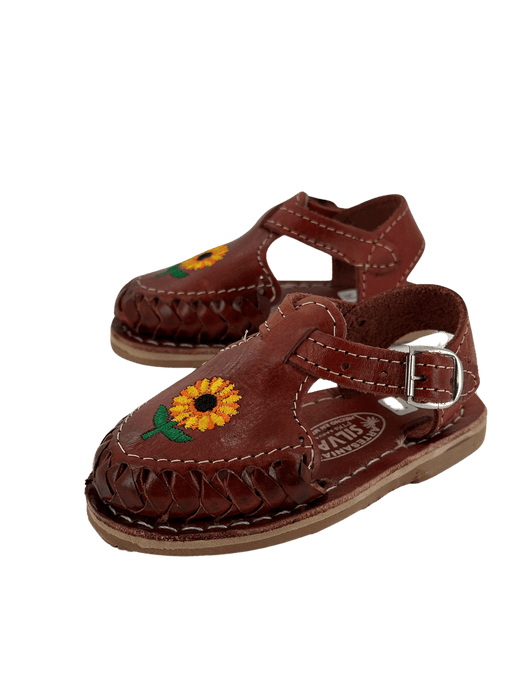 Girls’ Caoba Sunflower Pulsera Huarache