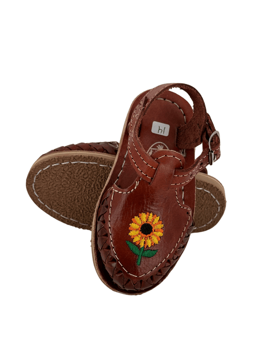 Girls’ Caoba Sunflower Pulsera Huarache