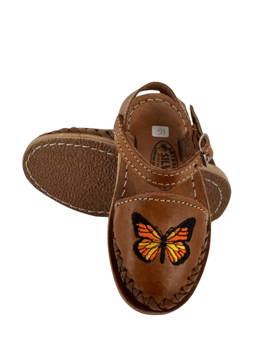 Girls’ Nuez Orange Butterfly Pulsera Huarache