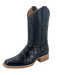 Front Profile of Black Pirarucu Print Boot