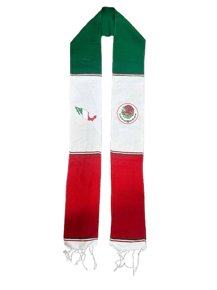 "Class of 2025" "De Mexico" Tri Color Sarape Graduation Stole