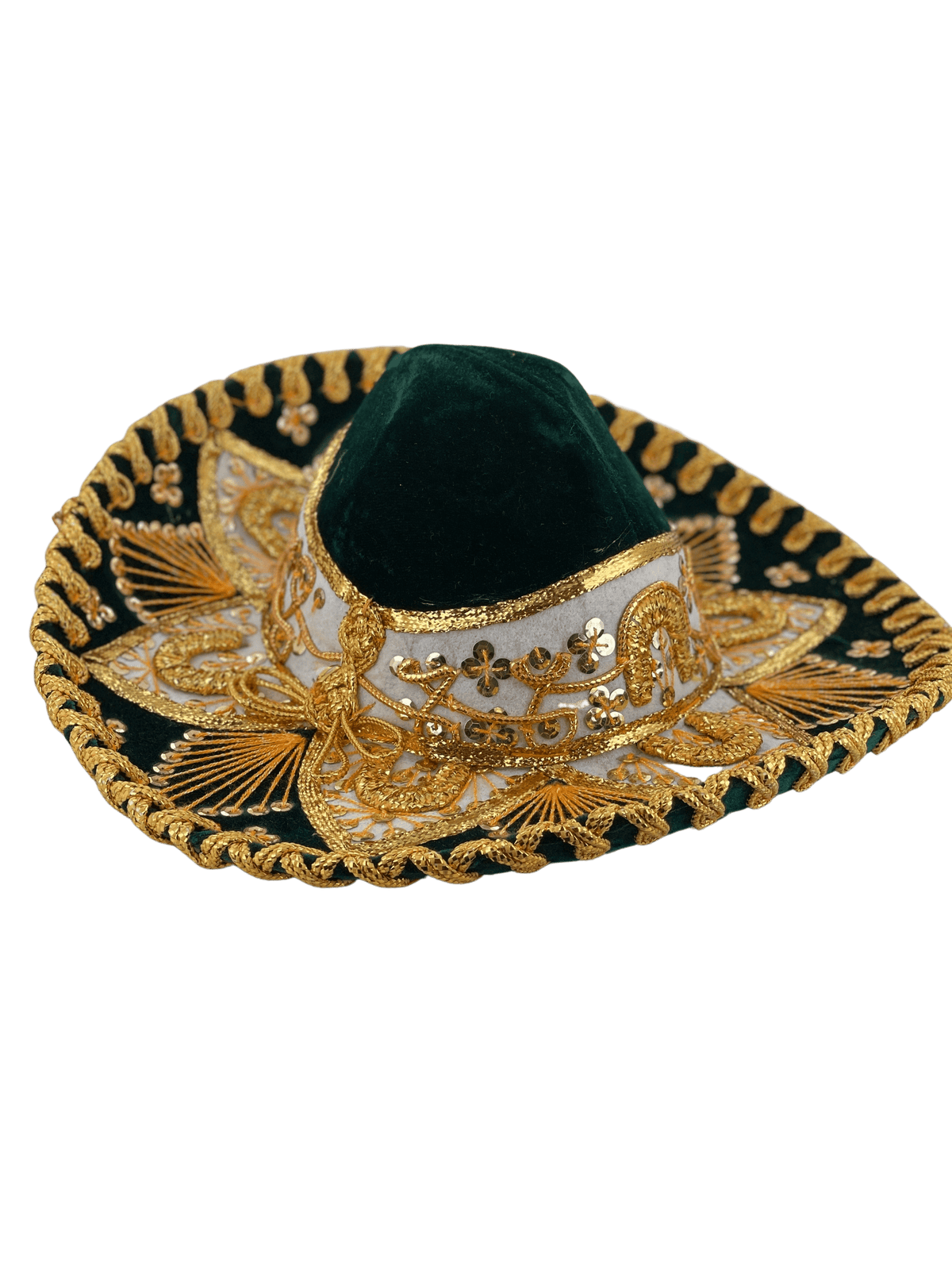 Kids Sombrero Charro Mariachi Dark Green and Gold — Rodeo Durango Int'l