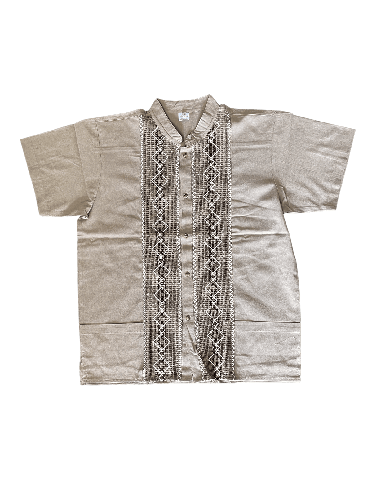 Light Brown Guayabera Shirt — Rodeo Durango Brand Corp.