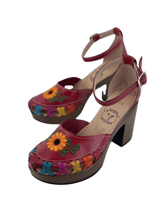 Red Sunflower High Heel Huarache