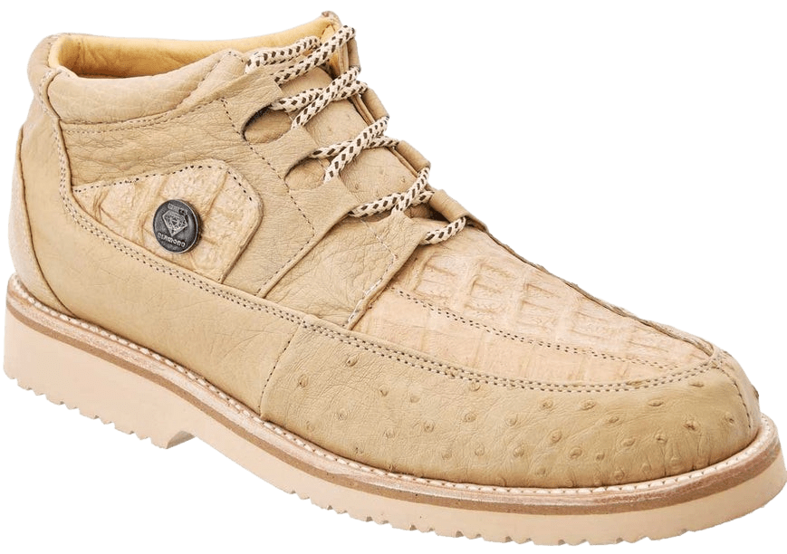 Zapato exótico de piel de cocodrilo / avestruz Orix